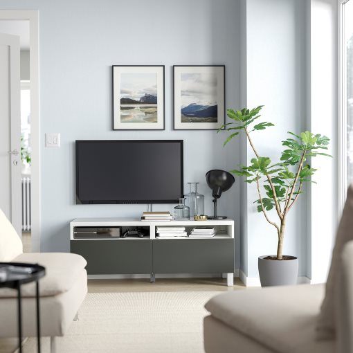 BESTÅ, TV шкаф с чекмеджета, 395.729.65