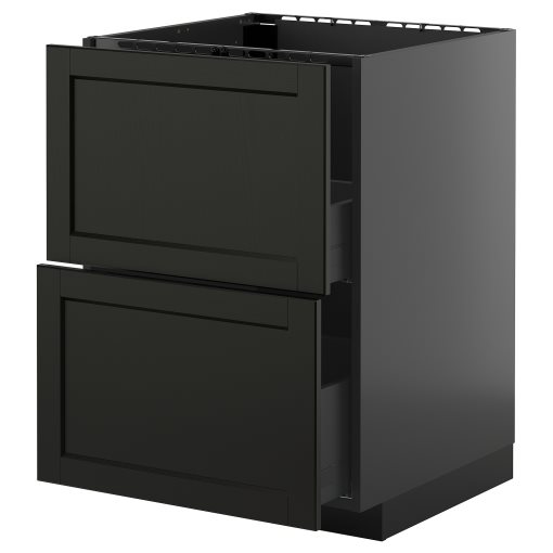 METOD/KNIVSHULT, долен шкаф за мивка + 2 чела/2 чекмеджета, 395.891.74