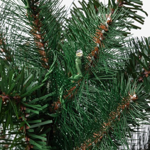 VINTERFINT, изк. растение в саксия с LED, на батерии, Коледна елха, 12 см, 405.309.60