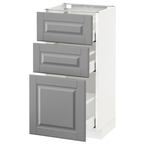 METOD/MAXIMERA, долен шкаф с 3 чекмеджета, 490.521.15