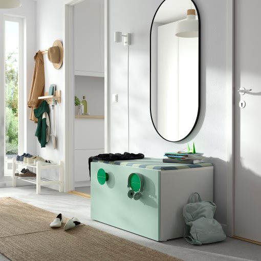 SMÅSTAD, пейка с кутия за играчки, 495.394.09