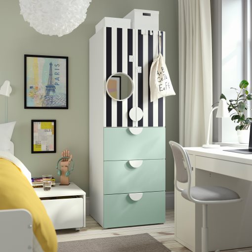 SMASTAD/PLATSA, гардероб, с 3 чекмеджета, 495.499.17