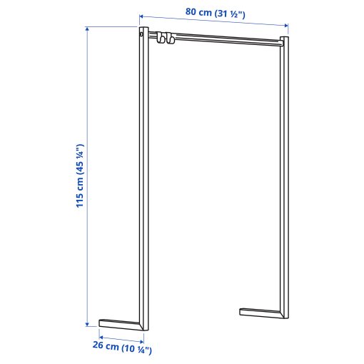 NORDLI, допълнителен лост за закачалки, 504.150.40