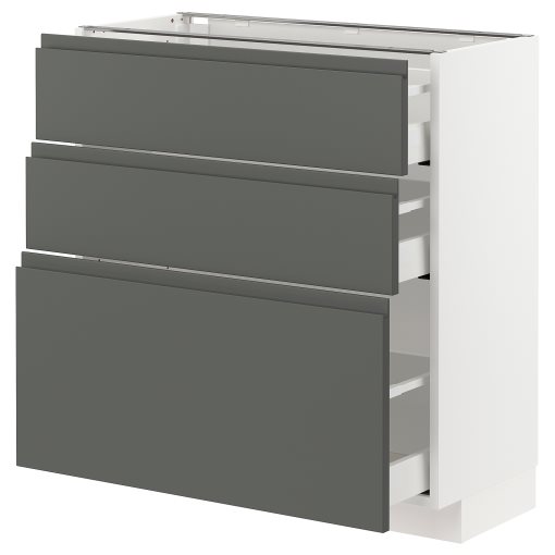 METOD/MAXIMERA, долен шкаф с 3 чекмеджета, 593.103.50