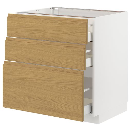 METOD/MAXIMERA, долен шкаф с 3 чекмеджета, 595.390.98