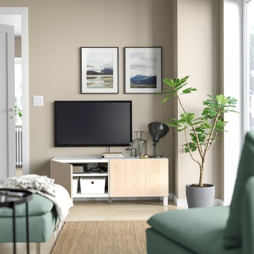 BESTÅ, TV шкаф с вратички, 595.687.45