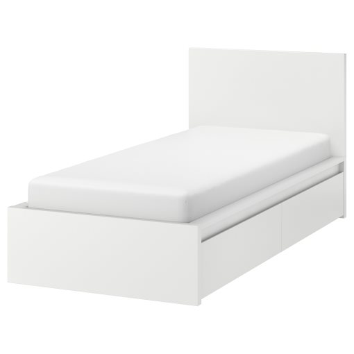MALM, високо легло с 2 контейнера, 105x209 см, 690.327.20 - IKEA България MALM, високо легло с 2 контейнера, 105x209 см, 690.327.20