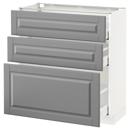 METOD/MAXIMERA, долен шкаф с 3 чекмеджета, 690.521.95