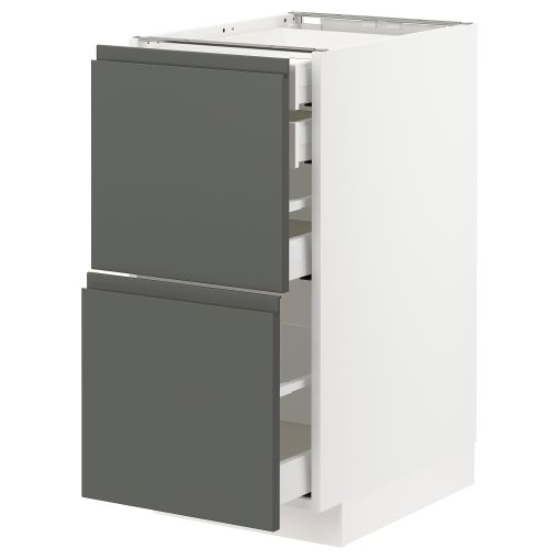 METOD/MAXIMERA, долен шкаф с 2 чела/ 2 ниски, 1 средно, 1 високо чекм., 693.099.59