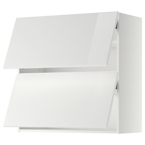 METOD, стенен хоризонтален шкаф с 2 врати, 80x80 см, 693.919.87