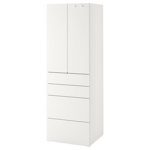 SMASTAD/PLATSA, гардероб с 4 чекмеджета, 60x57x181 см, 694.283.25