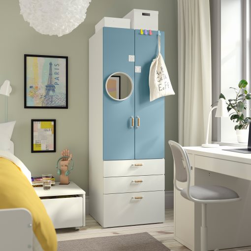 SMASTAD/PLATSA, гардероб, с 3 чекмеджета, 695.440.99