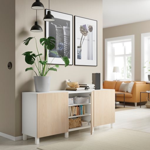 BESTÅ, комбиниран артикул за съхр. с врати, 695.693.39