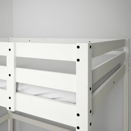 STORÅ, легло с надстройка, 140x200 см, бяло обагряне, 702.420.86
