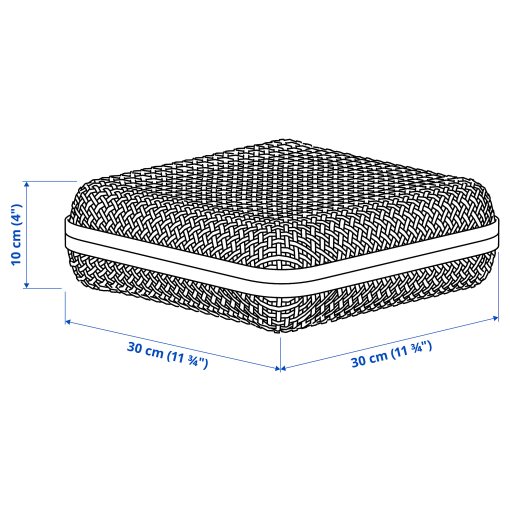 SMARRA, кутия с капак, 30х30х10, 703.480.64