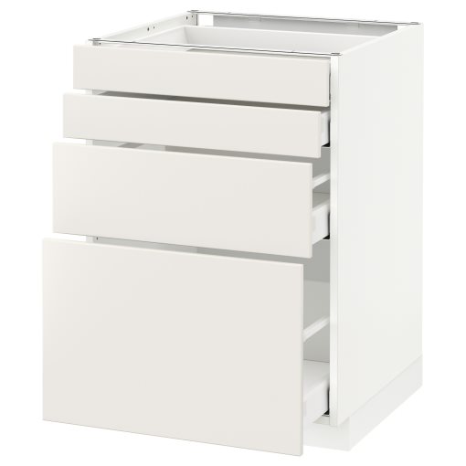 METOD/MAXIMERA, долен шкаф с 4 чела/4 чекм., 790.499.23