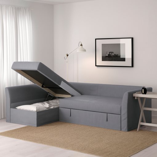 HOLMSUND, ъглов разтегателен диван, 791.507.46 - IKEA България HOLMSUND, ъглов разтегателен диван, 791.507.46