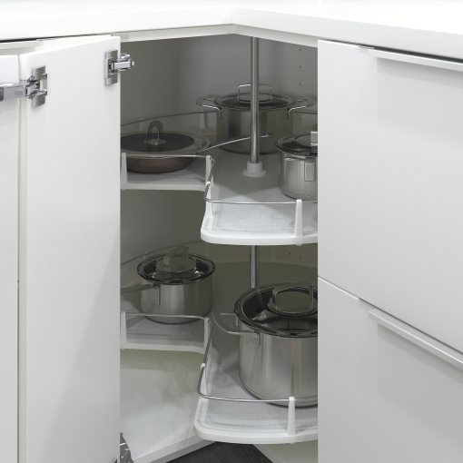 METOD, ъглов долен шкаф с въртящ се механ., 793.597.41