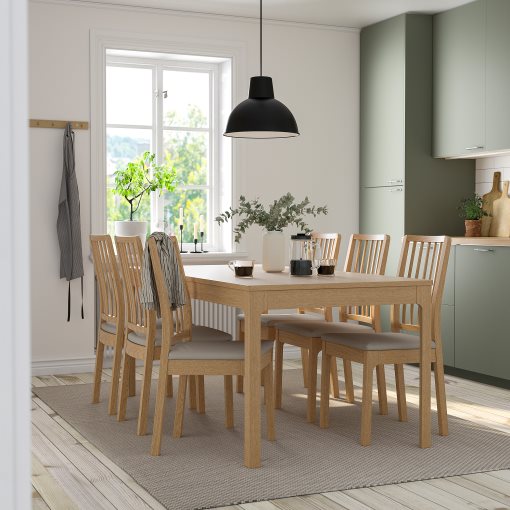 EKEDALEN/EKEDALEN, маса и 6 стола, 794.881.11