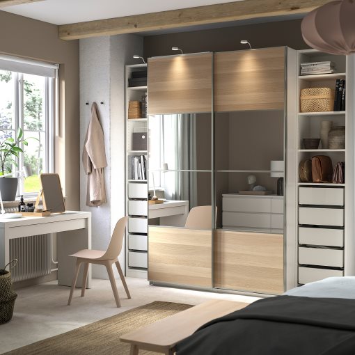 PAX/MEHAMN/AULI, гардероб, с две лица, 795.614.27