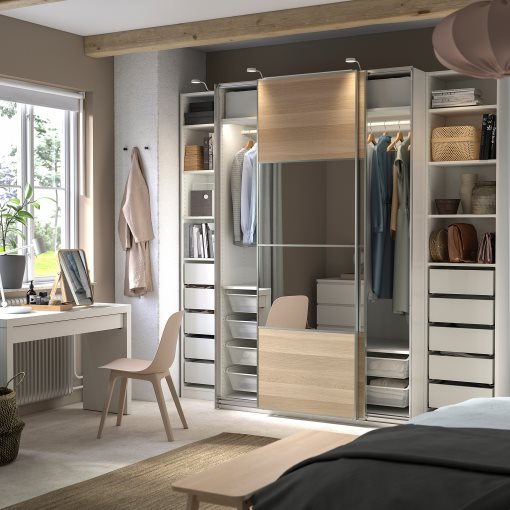 PAX/MEHAMN/AULI, гардероб, с две лица, 795.614.27