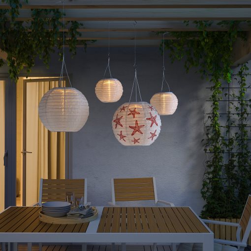 SOLVINDEN, LED висяща лампа соларна, 30 см, 805.139.49