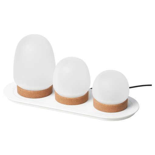 PRAKTSPIREA, LED деко осветление, с поставка за зареждане, к-т 4 части, 805.388.55