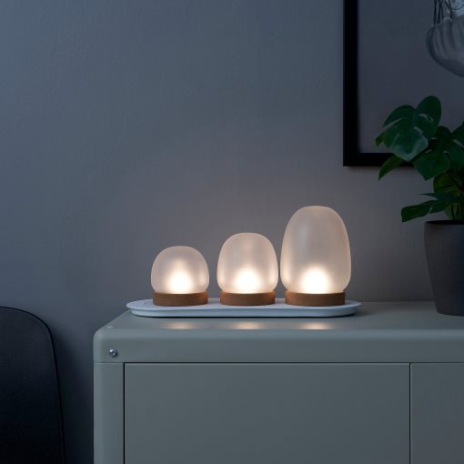PRAKTSPIREA, LED деко осветление, с поставка за зареждане, к-т 4 части, 805.388.55