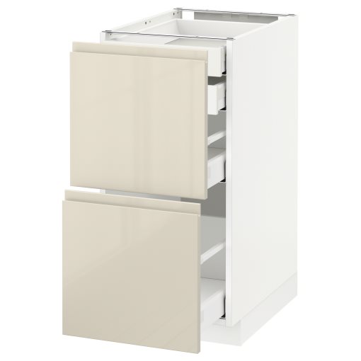 METOD/MAXIMERA, долен шкаф с 2 чела/ 2 ниски, 1 средно, 1 високо чекм., 891.429.06