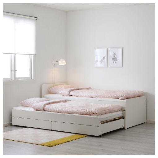 SLÄKT, легло с допълнителен модул за сън и място за съхранение, 892.277.31