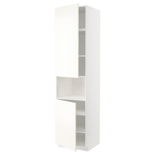 METOD, висок шкаф за микров. с 2 врати/рафт, 895.073.93