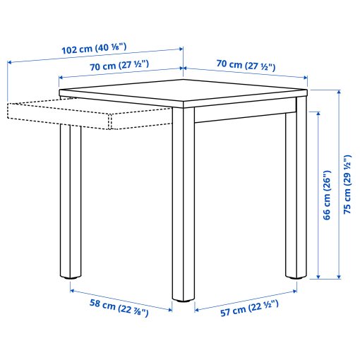 IKEA PS 2026, Маса и 2 стола, 896.343.91