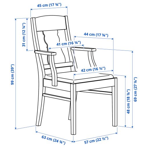 INGATORP, стол с подлакътници, 902.462.91 - IKEA България INGATORP, стол с подлакътници, 902.462.91