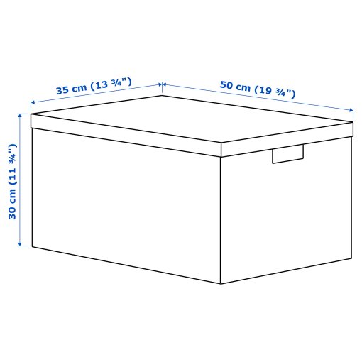 TJENA, кутия за съхранение, 50х35х30, 903.743.49