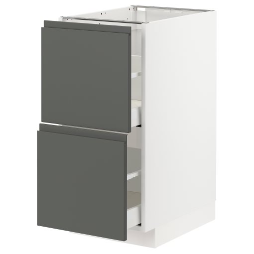 METOD/MAXIMERA, долен шкаф с 2 чела/2 високи чекмеджета, 993.099.53