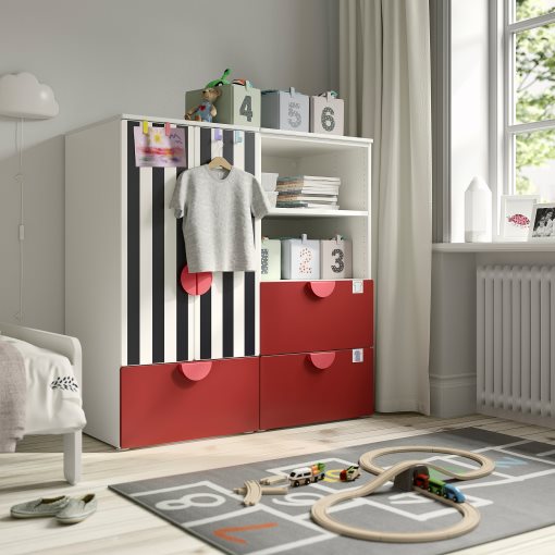 SMASTAD/PLATSA, комб. артикули за съхранение, с 3 чекмеджета, 995.498.92