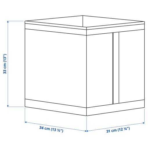 SKUBB, кутия 31x34x33 см, бяло, к-т 3 бр, 001.863.95