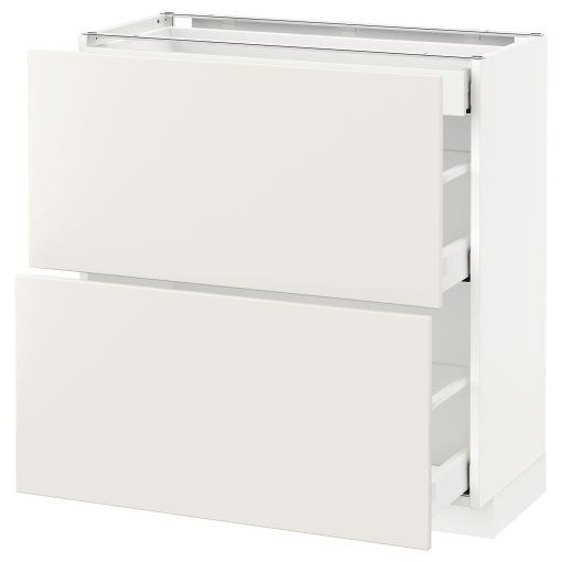 METOD/MAXIMERA, долен шкаф с 2 чела/3 чекмеджета, 090.517.59