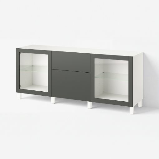 BESTÅ, комбиниран артикул за съхр. с чекмеджета, 095.754.99