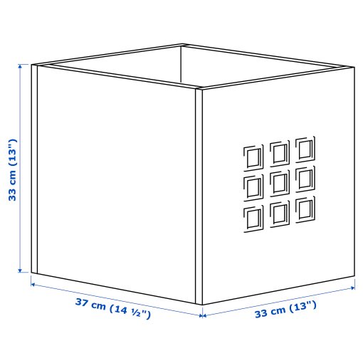 LEKMAN, кутия, 33x37x33 см, бяло, 102.471.38