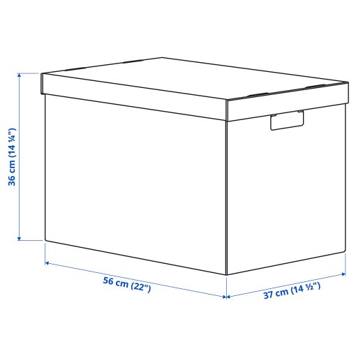 PINGLA, кутия с капак, 2 бр. в к-т, 56х37х36, 103.241.36