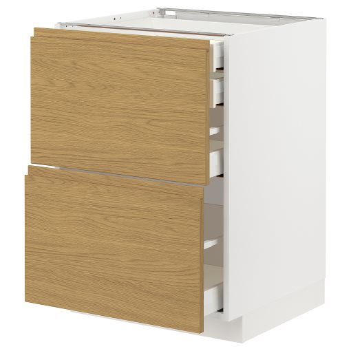 METOD/MAXIMERA, долен шкаф с 2 чела/ 2 ниски, 1 средно, 1 високо чекм., 295.380.95