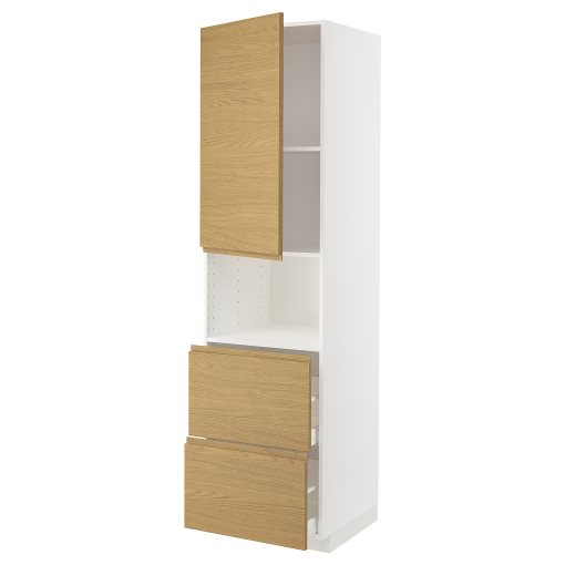 METOD/MAXIMERA, висок шкаф за микр. фурна, врата/2 чекм., 295.382.98