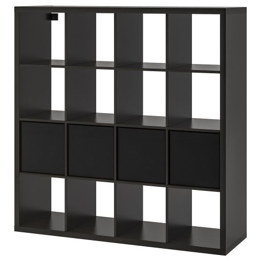 KALLAX/DRONA, етажерка с 4 кутии, 390.305.91