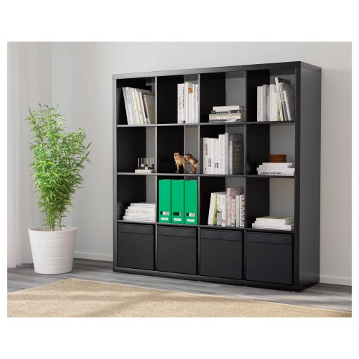 KALLAX/DRONA, етажерка с 4 кутии, 390.305.91
