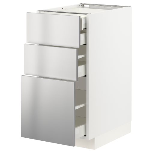 METOD/MAXIMERA, долен шкаф с 3 чекмеджета, 393.298.31