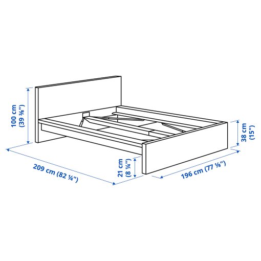 MALM, легло с матрак, 395.444.87
