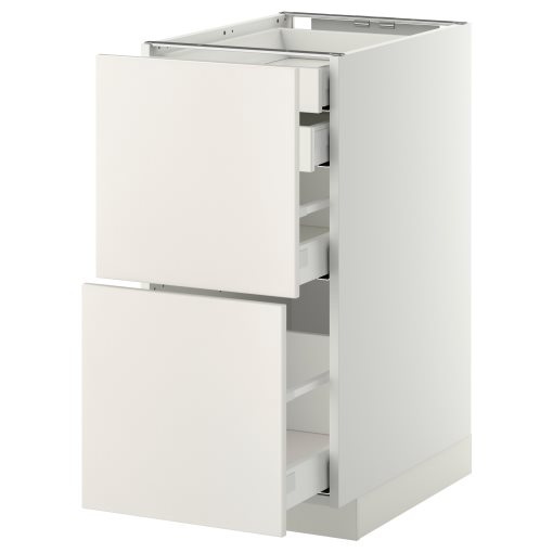 METOD/MAXIMERA, долен шкаф с 2 чела/ 2 ниски, 1 средно, 1 високо чекм., 399.159.25