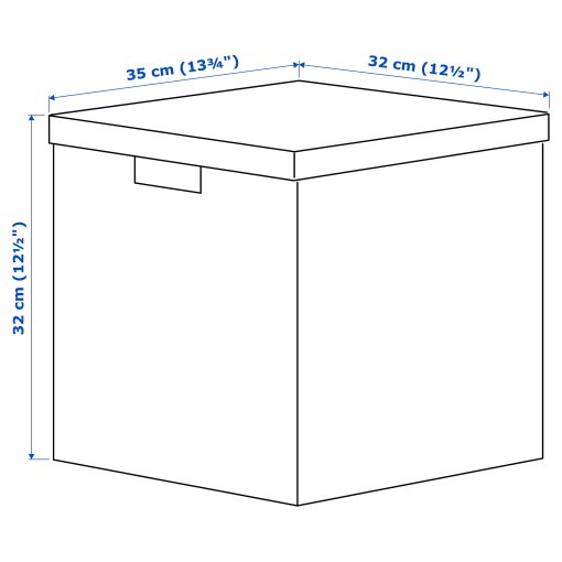 TJENA, кутия с капак, 35х32х32, 404.693.02