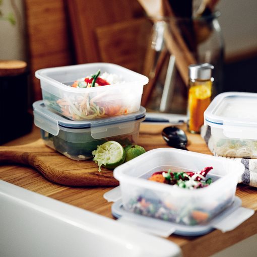 IKEA 365+, квадратна кутия за храна с капак, 492.691.05